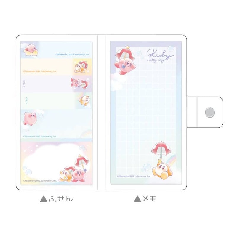 Kirby [Memo Pad & Sticky Notes] Smartphone Cover Sticky Notes