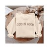MAPICK Womens GOD IS GOD Sweatshirts Jesus Oversized Fleece Sweaters
