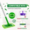 8PCS Reusable Microfiber Mop Pads Washable Wet Pads Compatible with