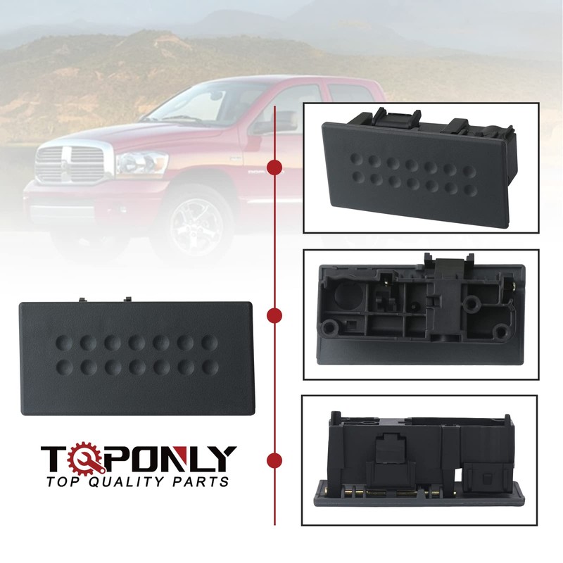 TQPONLY Glove Box Latch Handle,Compatible with 2005-2009 Dodge Ram 1500