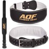 AQF Gewichthebergürtel 10,2 cm Breit Leder Gepolsterte Kraftraining Gürtel, Lendenwirbelstütze