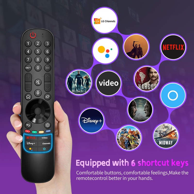 LG magic remote control for smart TV with pointer and