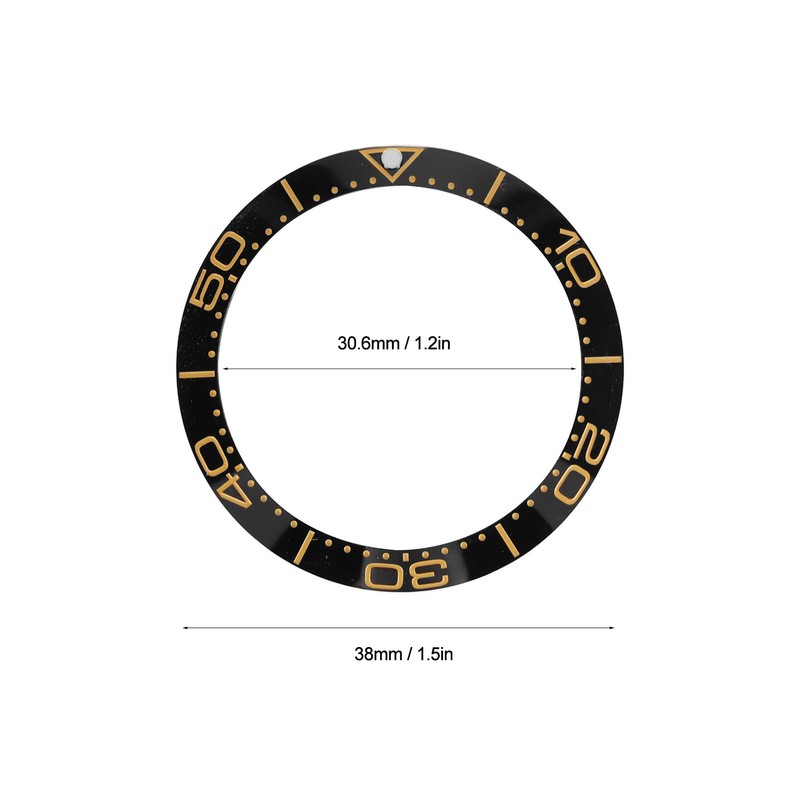 Ceramic Watch Bezel Ring Professional 38mm Watch Bezel Insert Replacement