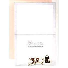Christmas Cards Cow Nun Church Snow Calf Lang Box of 18