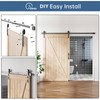 EaseLife 8FT Sliding Barn Door Hardware Track Kit & Handle,Big