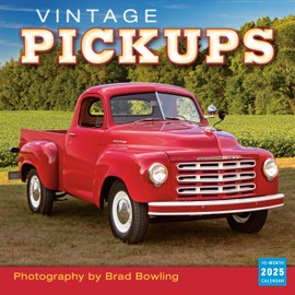 Vintage Pickups 2025 Wall Calendar, 12" x 12"