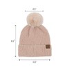 C.C Sequin Pom Beanie for Women - Angora Stretchable Soft