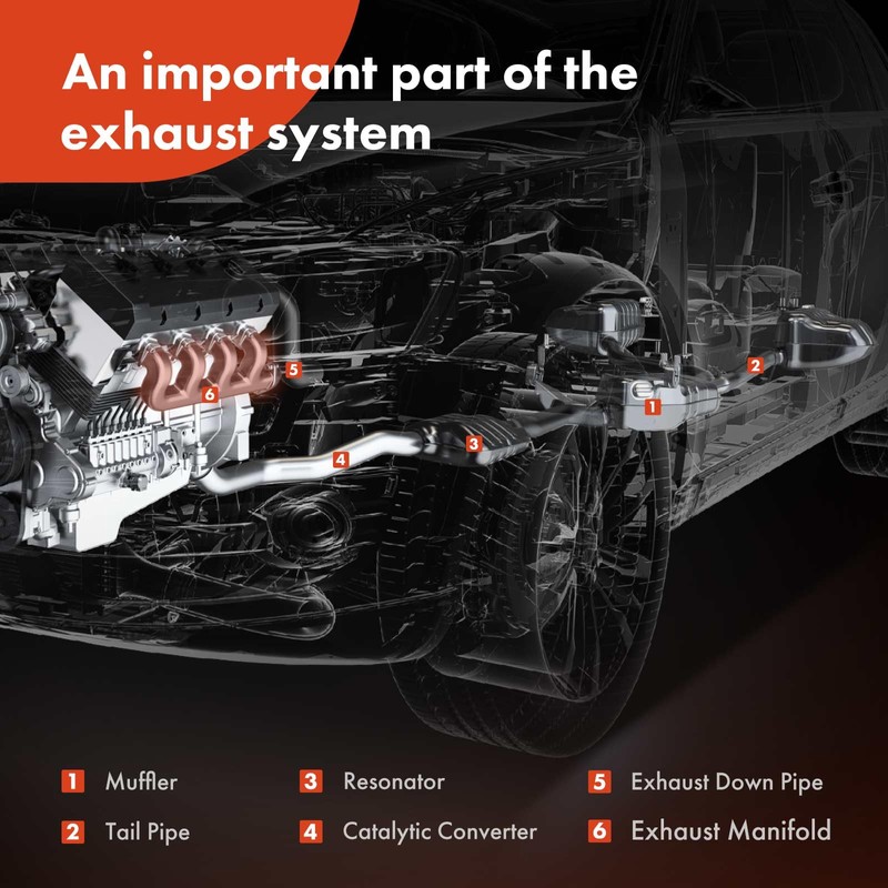 A-Premium Engine Exhaust Manifold Kit W/Gaskets & Bolts & Washers