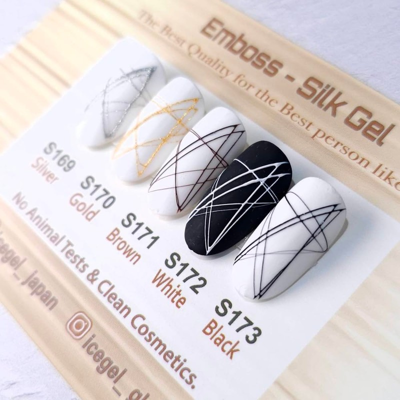 ICE GEL ABLACK Embossed Silk Gel S173 3g