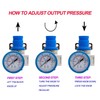 H.A.K. PNEUMATIC Air Pressure Regulator BR4000 Systems NPT 1/2" Ports