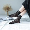 sevening Lace Net Ankle Socks Women - 5Pairs Black Mesh