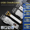Hair Clippers for Men with LED Display, 4-Piece Cordless Grooming