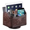 Arniche PU Leather Remote Control Organizer with 360° Spinning Design,Desk
