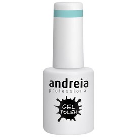 Andreia Professional Semi-Permanenter Nagelgel-Lack für UV/LED-Lampe - Intensiver Glanz und 4 Wochen haltbare French Manicure Nagelgel-Lackierung - Farbe 201 Blau - Die Grüntöne - 10.5 ml
