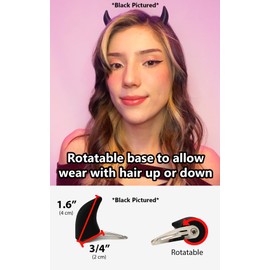 Lil Devil Clip-on Horns (Pink)