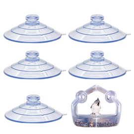 Clear Plastic Window Bird Feeder Suction Cups, 5-Pack, Replacement Parts for Bird Feeders