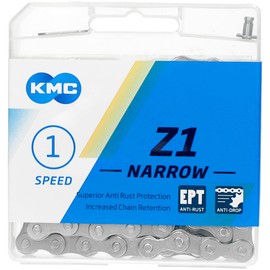KMC Unisex's EPT Z1 Narrow Chain, Dark Silver, 112 Link