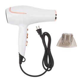 Electric Hair Dryer Adjust Temperature Wind Speed Blow Dryer Hair Drying Tool White