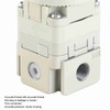 Compressed Air Regulator Pneumatic with Gauge Accurate Pressure Reducing Valve