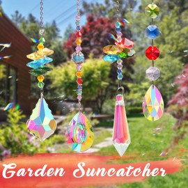 LPKADQA 500PCS Sun Catcher Kits for Adults Crystal Beads for Suncatchers DIY Suncatcher Making Kits for Indoor Outdoor Garden Decor Arts and Crafts for Adults
