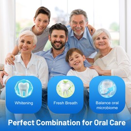 SP-6 Toothpaste Set，6 Probiotics for Whitening &Cooling Fresh Breath, and 7- Pro Intense Whitening, Fluoride-Free, Safe for Enamel, Deep Brithtening& Freshness