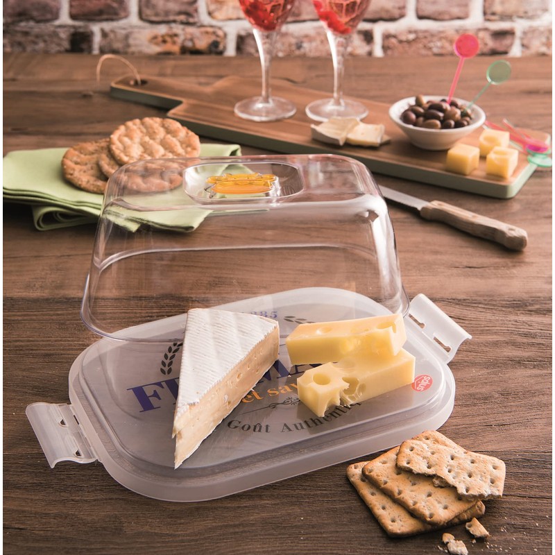 Snips Farm Cheese Container, 0% BPA Transparent Plastic Container, 3