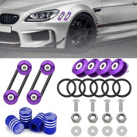 Bumper Quick Release Kit,14pcs Quick Release Front Rear Bumper Fasteners Holders Kit Compatible for Universal Car Bumper