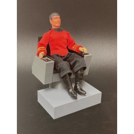 CUSTOM STAR TREK MEGO CAPTAIN CHAIR for 8" FIGURE 1/9 SCALE MEGO SWIVEL (P19)