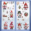 Christmas Gnome Window Clings 103pcs, Christmas Gnome Snowflake Window Decals