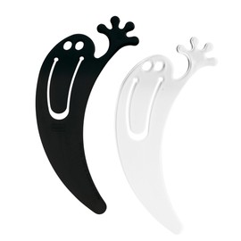 koziol bookmark Jimmy, thermoplastic, black/white, 0.5 x 7.4 x 15.6 cm