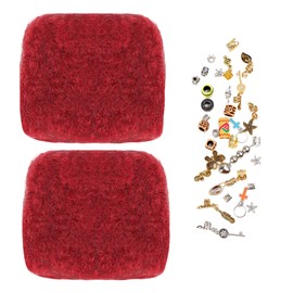 Orientfashion Hair 2 Pieces/lot 30g/pack Tight Afro Kinky Bulk Hair 100 Human Hair For Dreadlocks,Twist Braids,Afro Human Hair For Black Women (10inch (pack of 2), #Red)