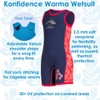 Konfidence Warma Children's Wetsuit - Navy/Pink/Hibiscus (2-3 Years)