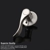 5 x Knobonly Privacy Door Handles Lever Keyless Brushed Nickel