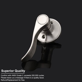 5 x Knobonly Privacy Door Handles Lever Keyless Brushed Nickel Right Or Left Handed Bed/Bathroom Door Leverset