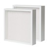Muzilife Shadow Box Picture Frame with Linen Board Deep Wood