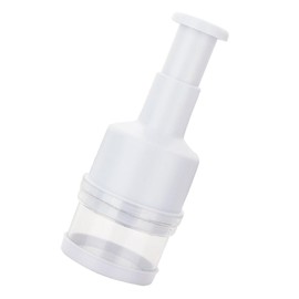 MAGICLULU Handheld Garlic Press and Vegetable Cutter Easy Clean Multi-Function Kitchen Tool for Chopping Garlic Onion and More White