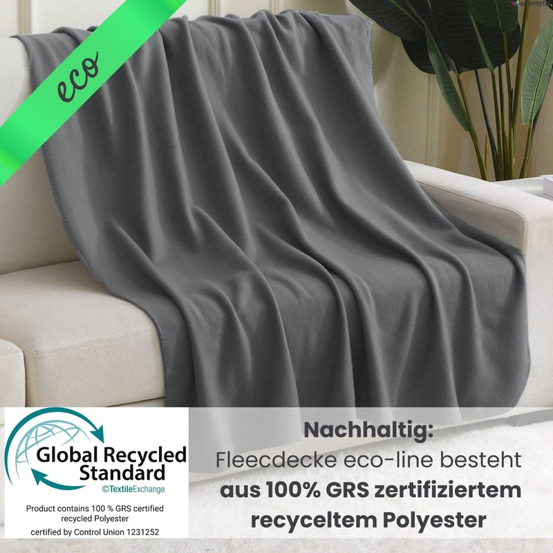 wometo Eco Fleece Blanket Made from 100% Recycled Material +