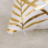 sourcing map Pack of 2 Throw Pillow Cover Gold Leaves