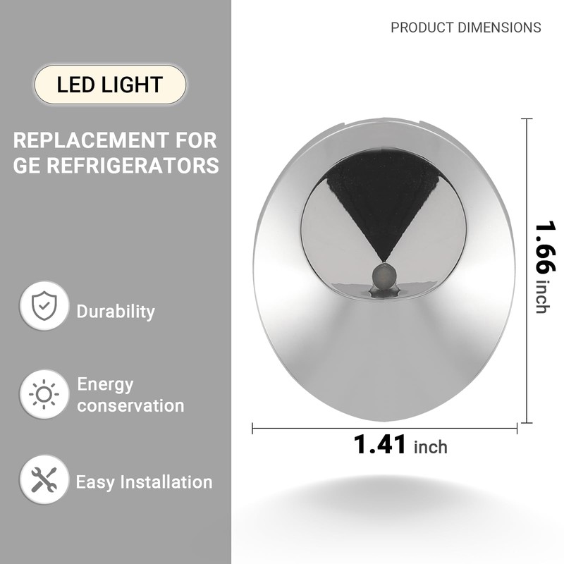 (2-Pack) Calvana 2025 Upgraded Voltage-Stable LED Light Replacement for GE