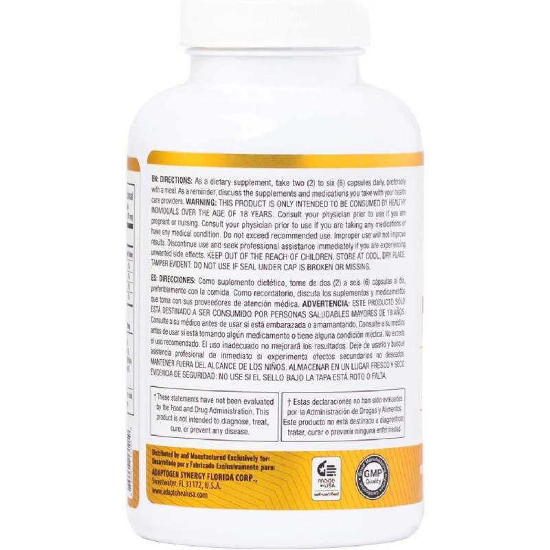 ADAPTOHEAL Energy Supplement Caffeine Free - Adaptogen Blend with Ashwagandha,