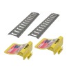 Rigid Hitch E-Chock Wheel Chocks w/ 5-Foot Metal Mounting Tracks,