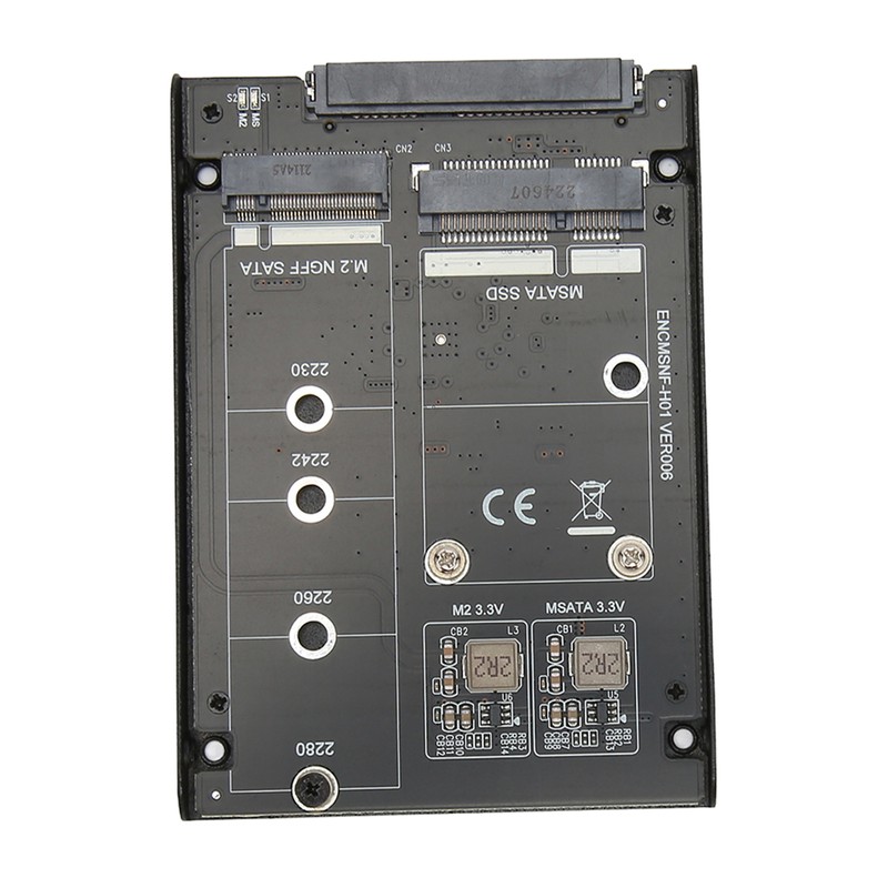 M.2 NGFF MSATA to SATA3 Adapter Card JBOD Mode 6Gbps