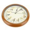 10 Inch Wall Clock Multipurpose Cuckoo Round Silent Punctual Bird