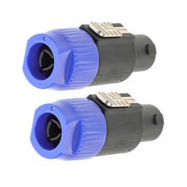 SEWACC 2pcs Four-core Loudspeaker Connectors for Easy to Install and Performance for Concerts and Meetings High Conductivity and Insulation