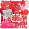 35-Pc Cherry Blossom Rose Get Well Soon Spa Gift Set,