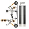 10.9" Mini Archery Bow Set 10 Lbs Mini Compound Bow