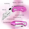 Vickay Folding Utility Knife, Box Cutter with 5 SK5 Quick