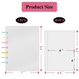 Hiwhy Photo Album 4x6 Picture Holder Book Sleeves Holds 120 Horizontal Photos DIY Picture Albums with 30 Removal Inner Pages for Wedding, Clear