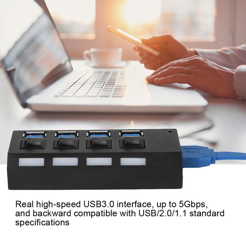 High speed USB3.0 splitter 4 port USB Hub Switch Expansion