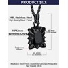 Bandmax Gothic Dragon Claw Black Stone Pendant Necklace for Men